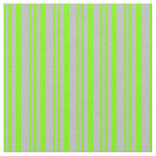 Green & Grey Coloured Lined Pattern Fabric