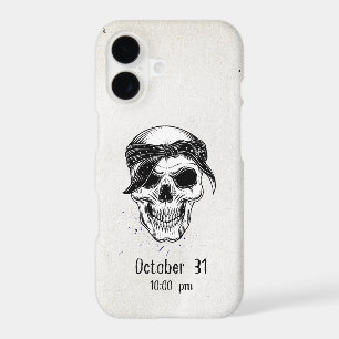Green Grey iPhone 17 Case with Halloween Spooky