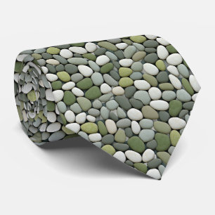Green Grey Monogrammed Rockhound Tie