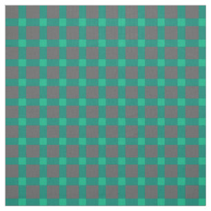 Green grey , plaid fabric