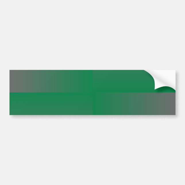 Green Grey Squares Bumper Sticker (Front)