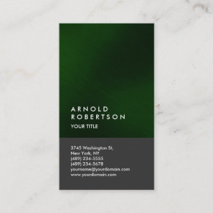 Green Grey Trend Modern Professional Business Card