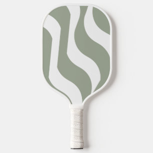 Green Grey White Wavy 4Paul Pickleball Paddle