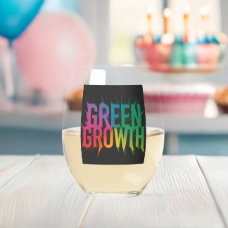 Green Growth: Vibrant Glass Design