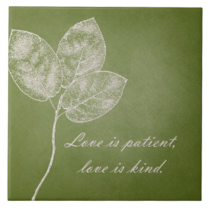 Green Grunge Leaves Tile