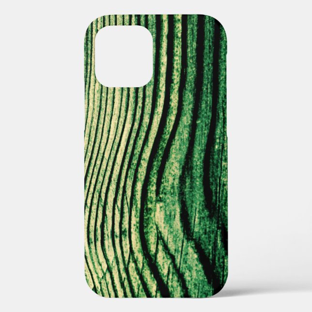 Green Grunge Wood Grain Case-Mate iPhone Case (Back)