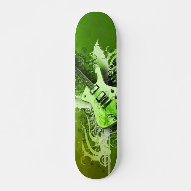 Green Guitar Skateboard (Front)