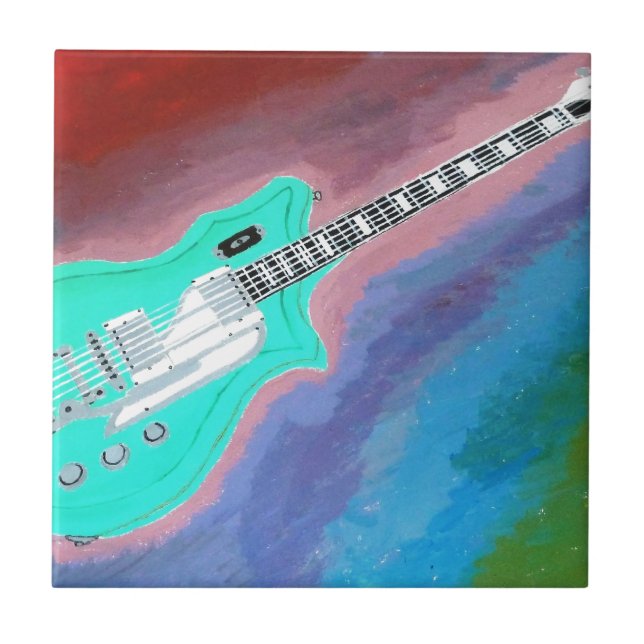 Green Guitar Tile (Front)