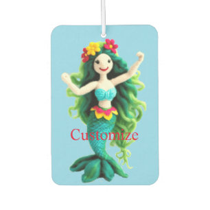 Green-haired Mermaid Thunder_Cove Car Air Freshener