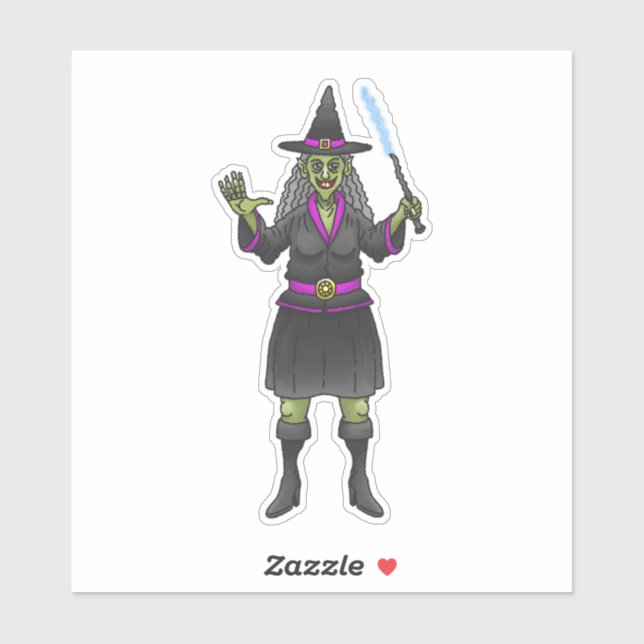 Green Halloween Witch (Sheet)