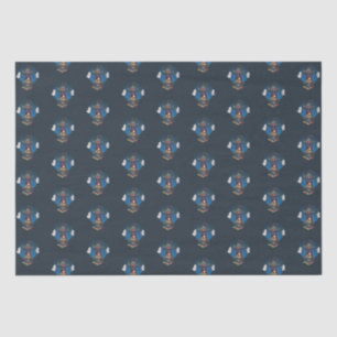 Green Hallowween Witch and Ghosts Tissue Paper