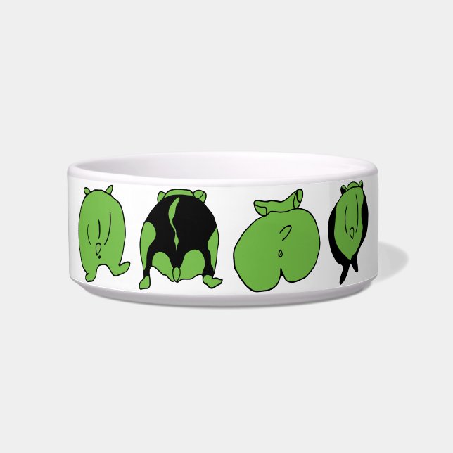 Green Hamster Butts Bowl (Front)