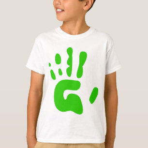 Green Hand Print T-Shirt
