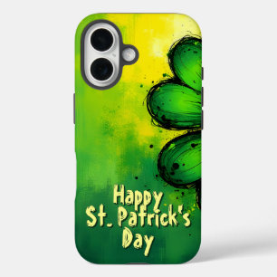 Green, Happiness & Joy - Happy St. Patrick's Day! iPhone 16 Case