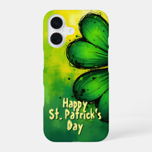 Green, Happiness & Joy - Happy St. Patrick's Day! iPhone 16 Case