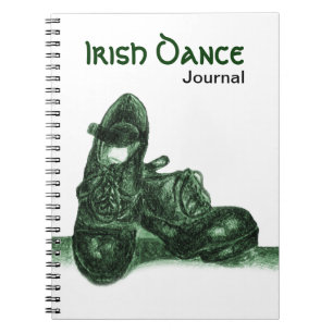 Green Hardshoes Irish Dance Journal Notebook