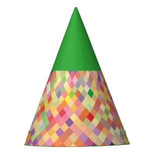 Green Harlequin party hat