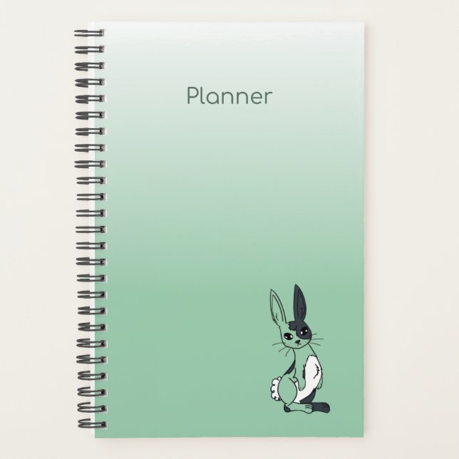 Green Harlequin Rabbit/Bunny Agenda (Front)