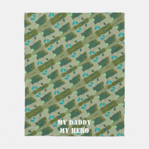 Green Harmony Abstract Pattern Fleece Blanket