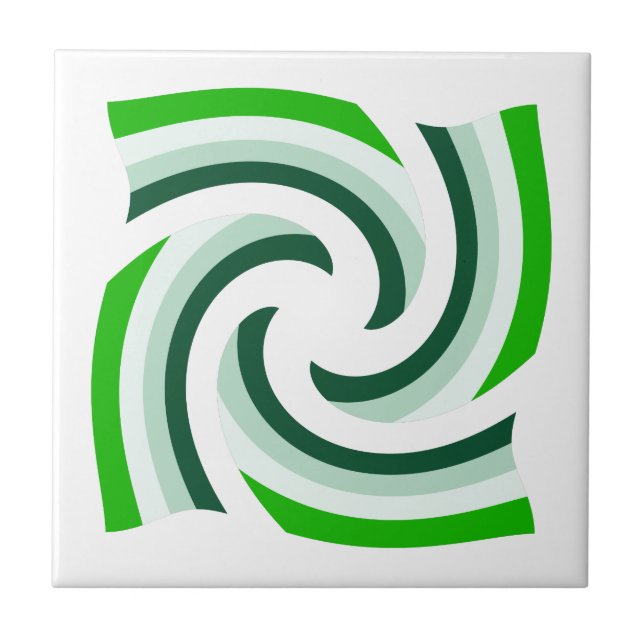 Green Harmony Ceramic Tile (Front)