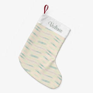 Green Hash Small Christmas Stocking
