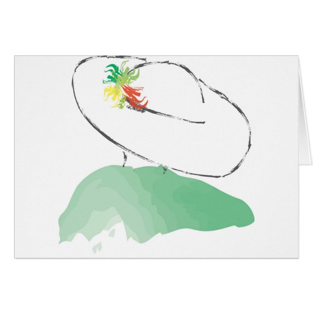 GREEN HAT LADY (Front Horizontal)