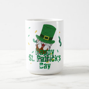Green hat lucky Shamrock  St. Patrick's Day  Coffee Mug