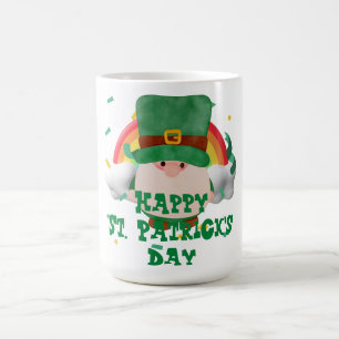Green hat lucky Shamrock St. Patrick's Day Coffee Mug