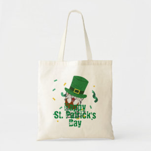 Green hat lucky Shamrock  St. Patrick's Day  Tote Bag