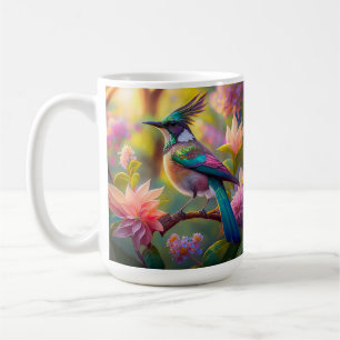 Green Headed Jay Fantasy Bird Coffee Mug