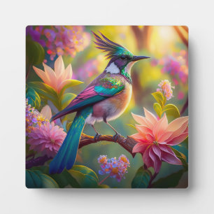 Green Headed Jay Fantasy Bird Plaque