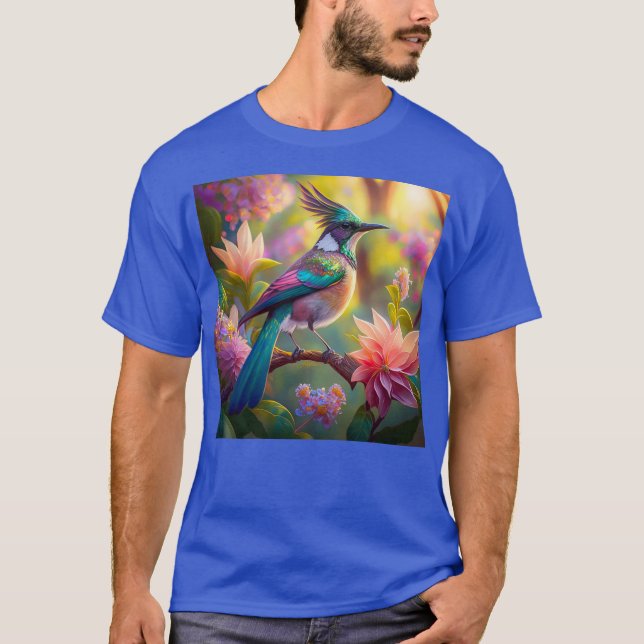 Green Headed Jay Fantasy Bird T-Shirt (Front)