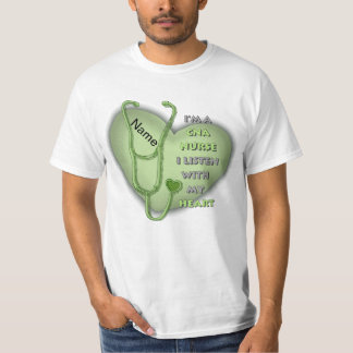 Green Heart CNA Nurse T-Shirt