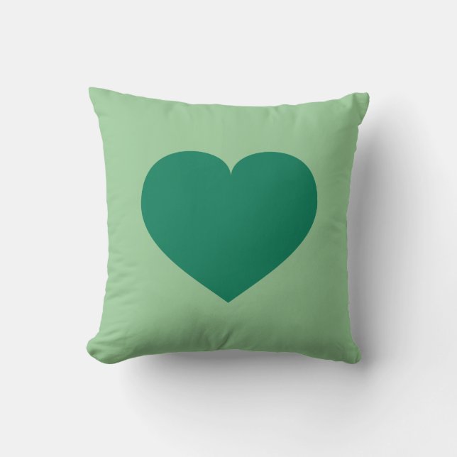 Green Heart  Cushion (Front)