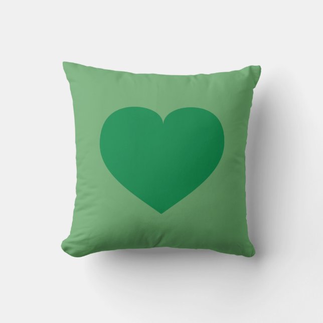 Green heart cushion (Front)