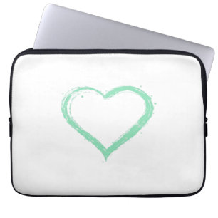 Green Heart Essential Laptop Sleeve