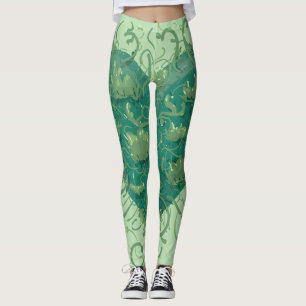 Green Heart Inside Leggings