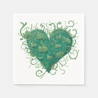 Green Heart Inside Napkin