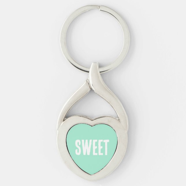 Green Heart  Key Ring (Front)