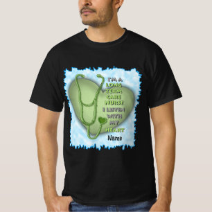 Green Heart Long Term Care Nurse T-Shirt