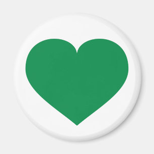 Green heart magnet