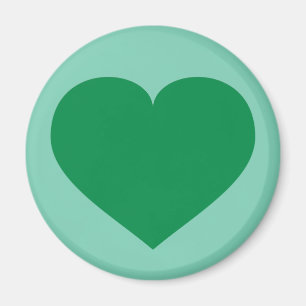Green heart magnet