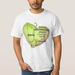 Green Heart Ophthalmic Nurse T-Shirt