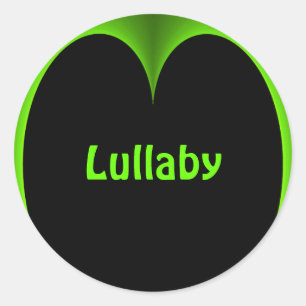 Green Heart Personalised Name Sticker