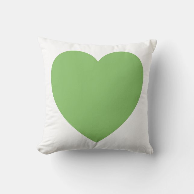Green Heart Pillow/Cushion Cushion (Front)