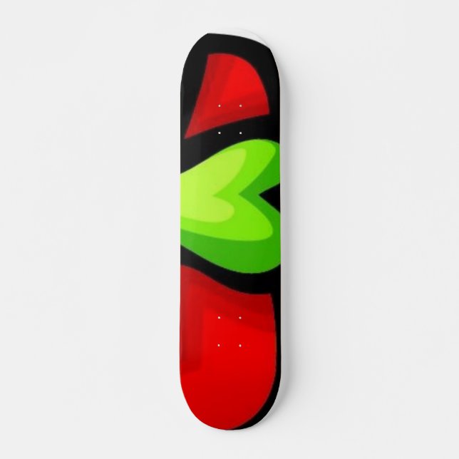 Green Heart Skateboard (Front)