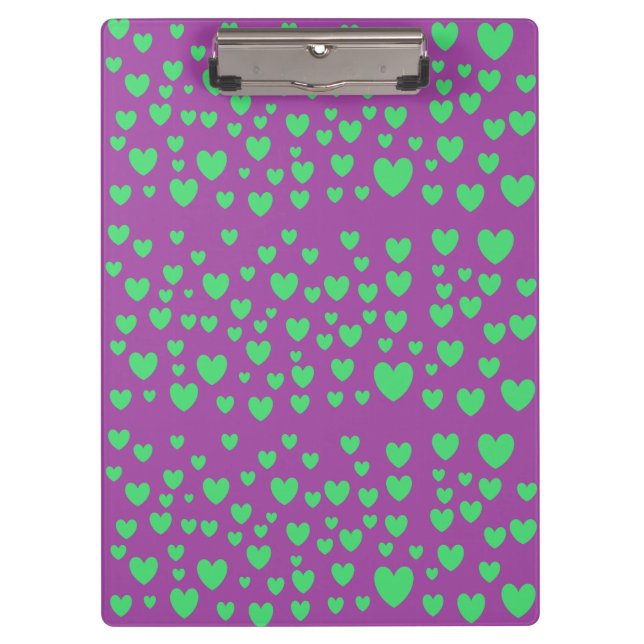 Green Hearts Clipboard (Front)