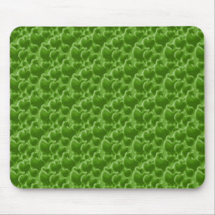Green Hearts Mouse Pad