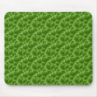 Green Hearts Mouse Pad