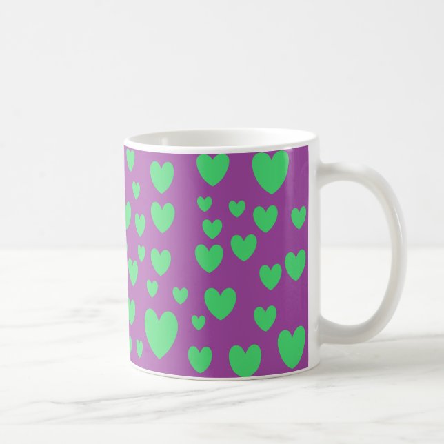 Green Hearts Mug (Right)